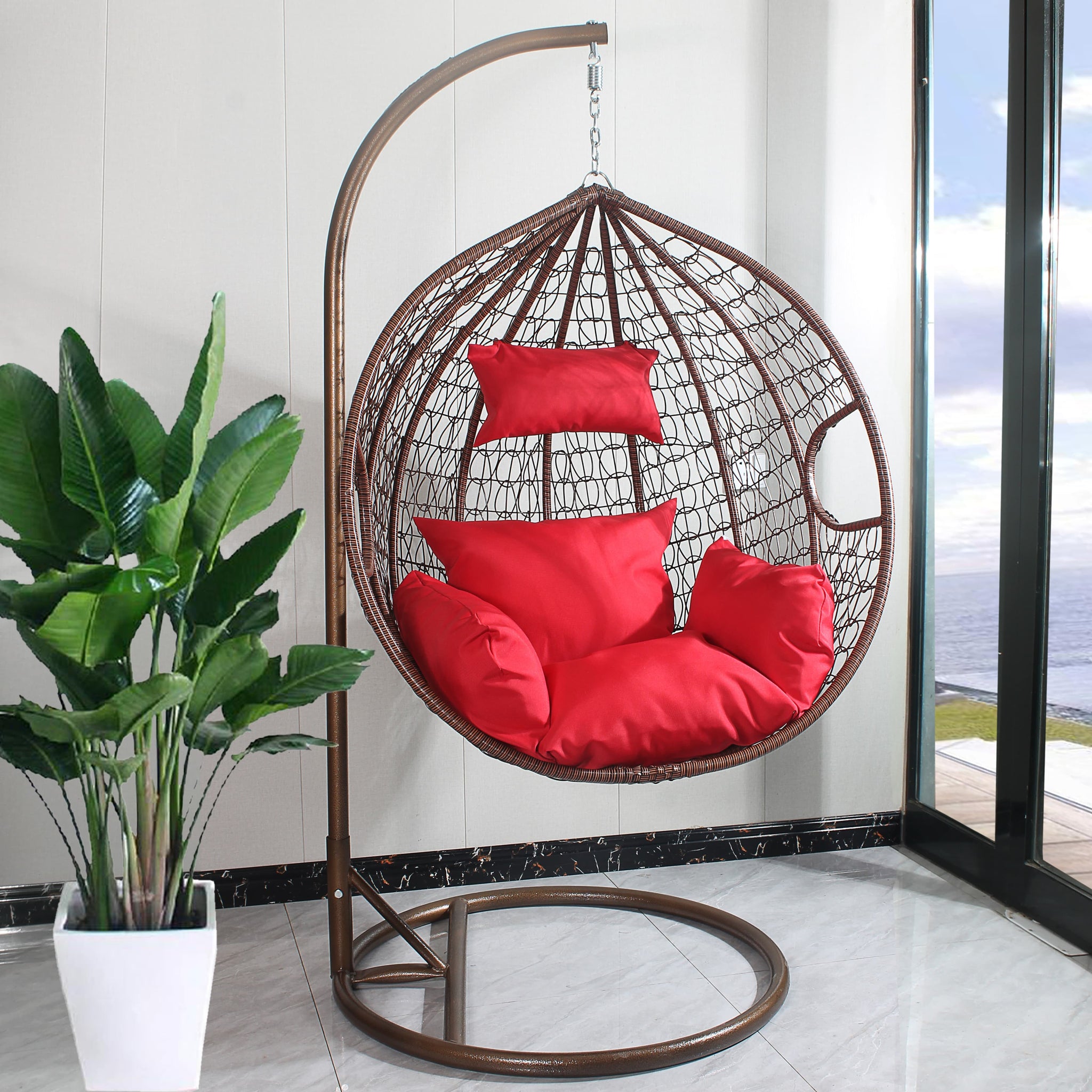 mitre 10 hanging egg chair