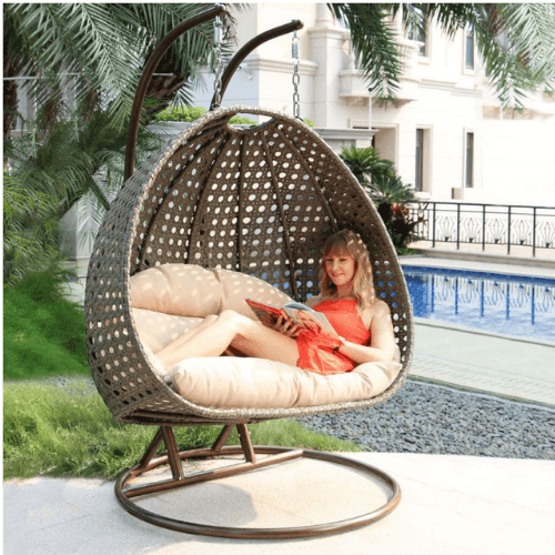 Two seater egg chair best sale